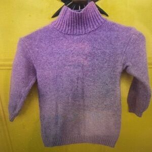 Purple Kids Turtleneck Sweater